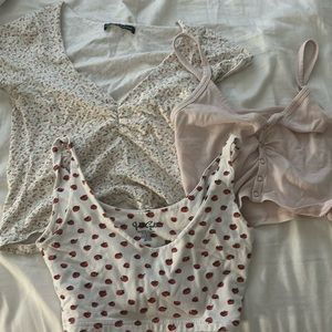 3 pack pacsun/brandy Melville tops